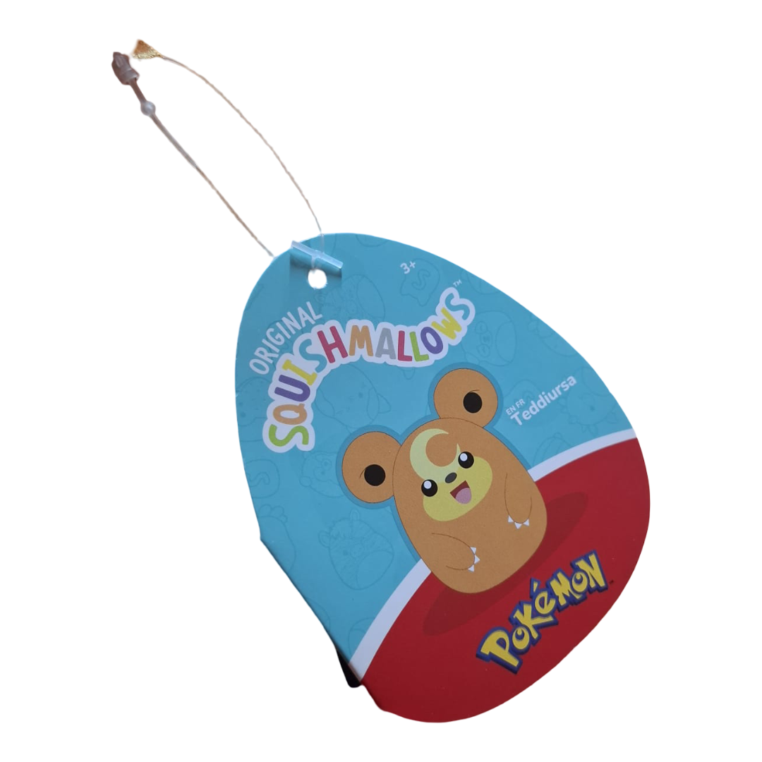 Pokémon Squishmallows Teddiursa Plüschtier ca. 35 cm – Jazwares – mit Etikett