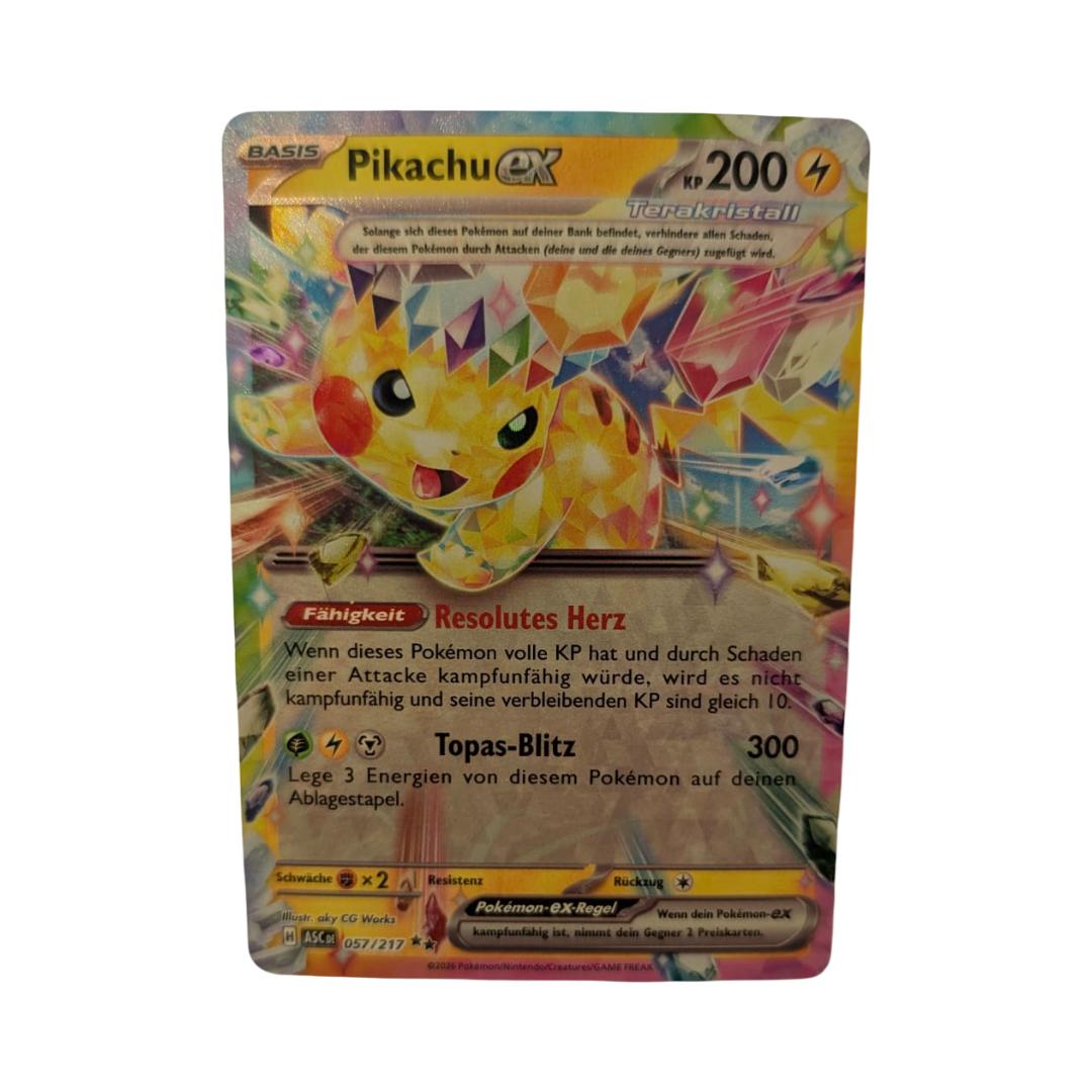 Pokémon Pikachu ex 057/217 – Erhabene Helden – Double Rare – Deutsch – Holo