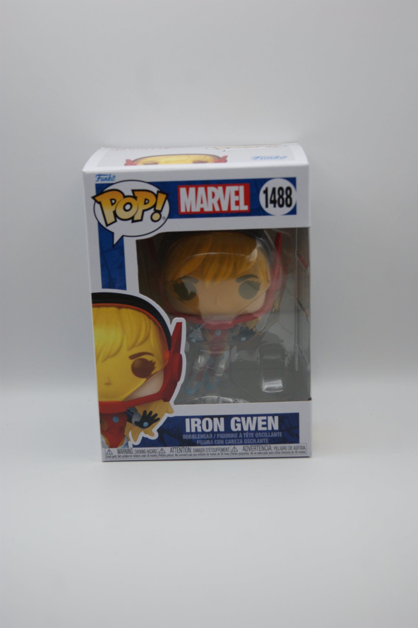 Funko Pop! Marvel Gwenverse Iron Gwen #1488 Vinyl Bobble-Head Figur OVP