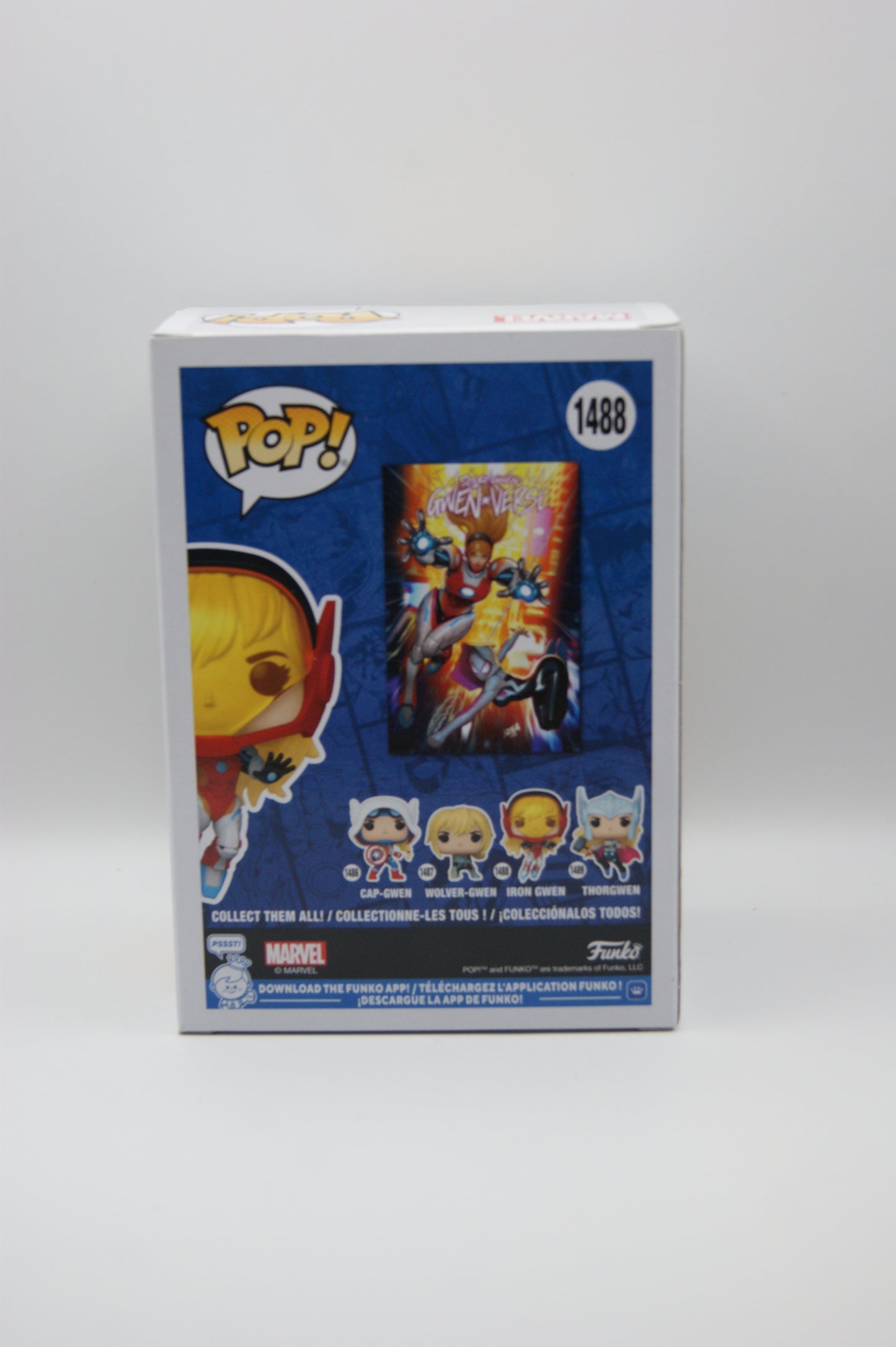 Funko Pop! Marvel Gwenverse Iron Gwen #1488 Vinyl Bobble-Head Figur OVP