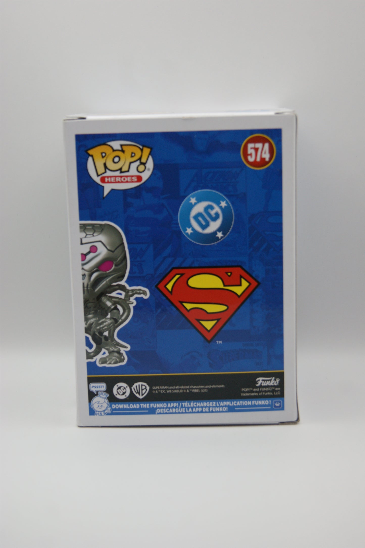 Funko Pop! Heroes Superman Brainiac Metallic #574 Fall Convention 2025 OVP