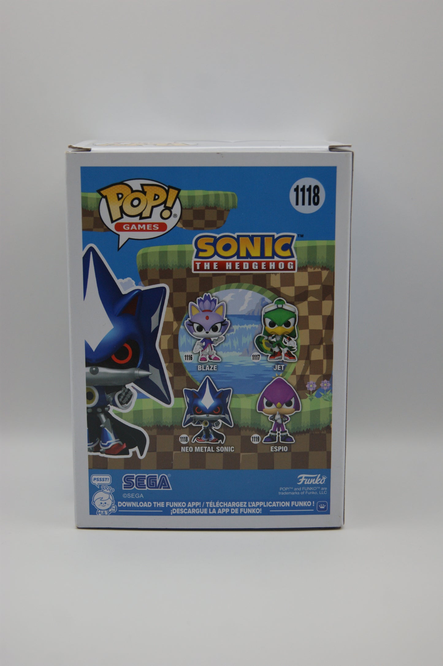 Funko Pop! Games Sonic the Hedgehog Neo Metal Sonic #1118 Metallic OVP