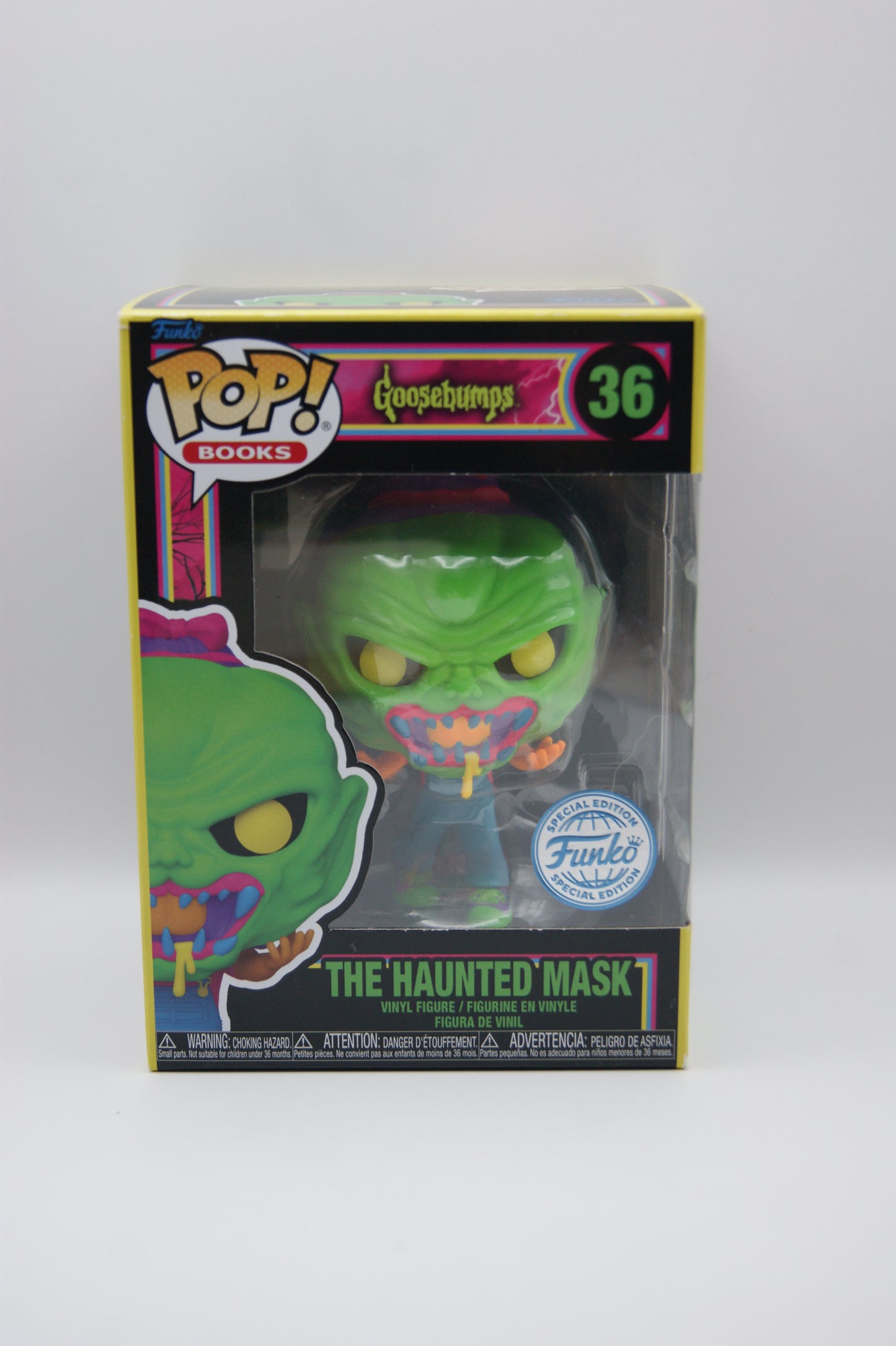 Funko Pop! Goosebumps The Haunted Mask #36 Blacklight Special Edition OVP