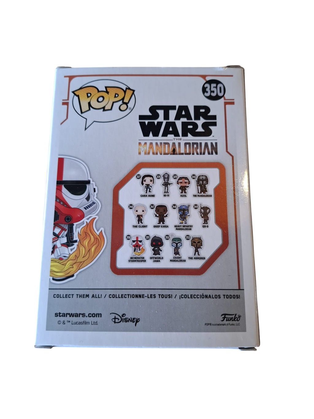 Funko Pop Incinerator Stormtrooper 350 Mandalorian Star Wars Figur OVP