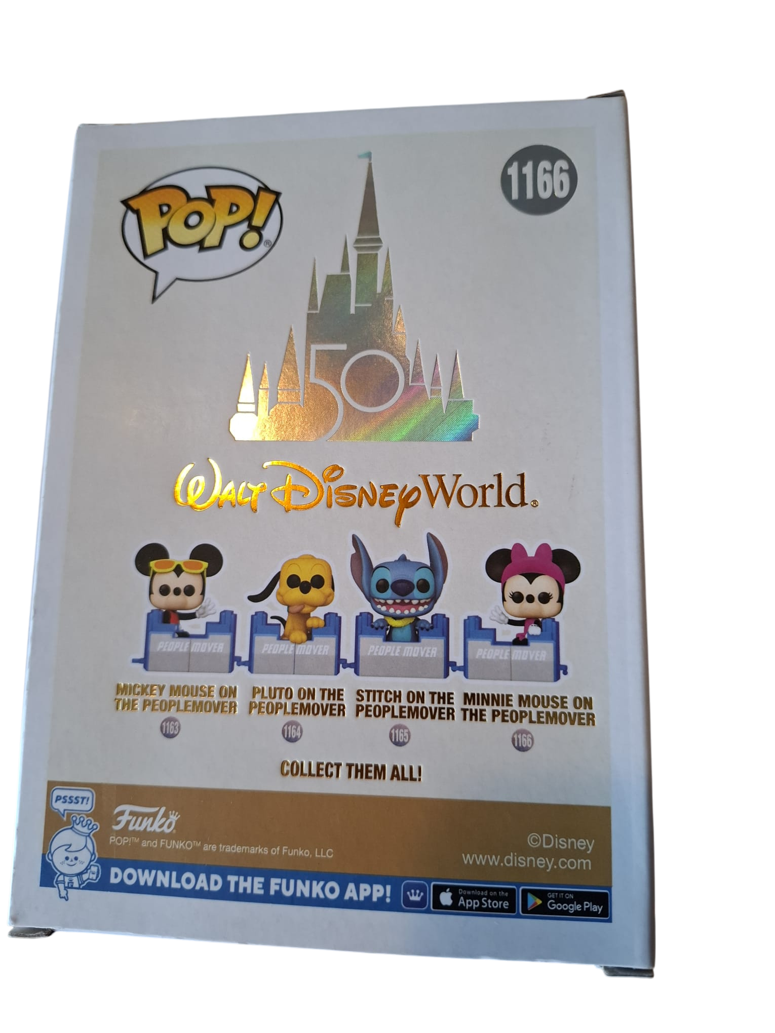 Funko Pop Minnie Mouse PeopleMover 1166 Disney World 50th Anniversary OVP