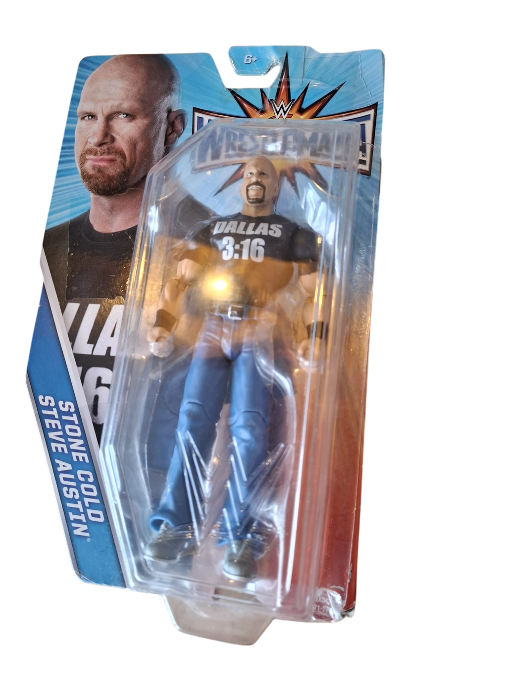 WWE Stone Cold Steve Austin WrestleMania Mattel Figur OVP MOC Wrestling