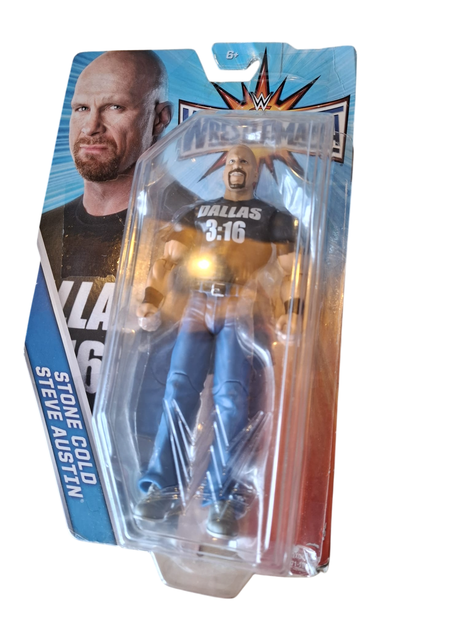 WWE Stone Cold Steve Austin WrestleMania Mattel Figur OVP MOC Wrestling