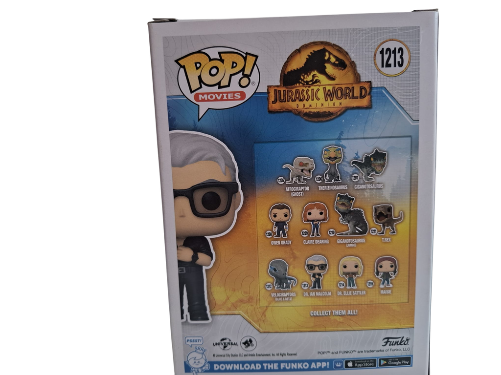 Funko Pop! Movies #1213 – Dr. Ian Malcolm (Jurassic World Dominion) – Sammlerfigur OVP