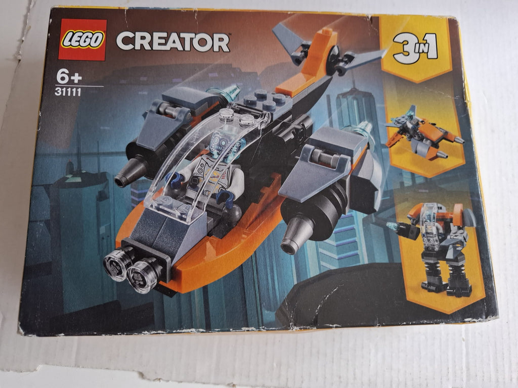 LEGO® Creator 3-in-1 31111 – Cyber-Drohne – Mech & Hoverbike – NEU & OVP