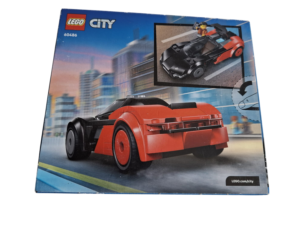 LEGO® City 60486 – Elektro-Supersportwagen – Rennwagen mit Fahrer Minifigur – NEU & OVP