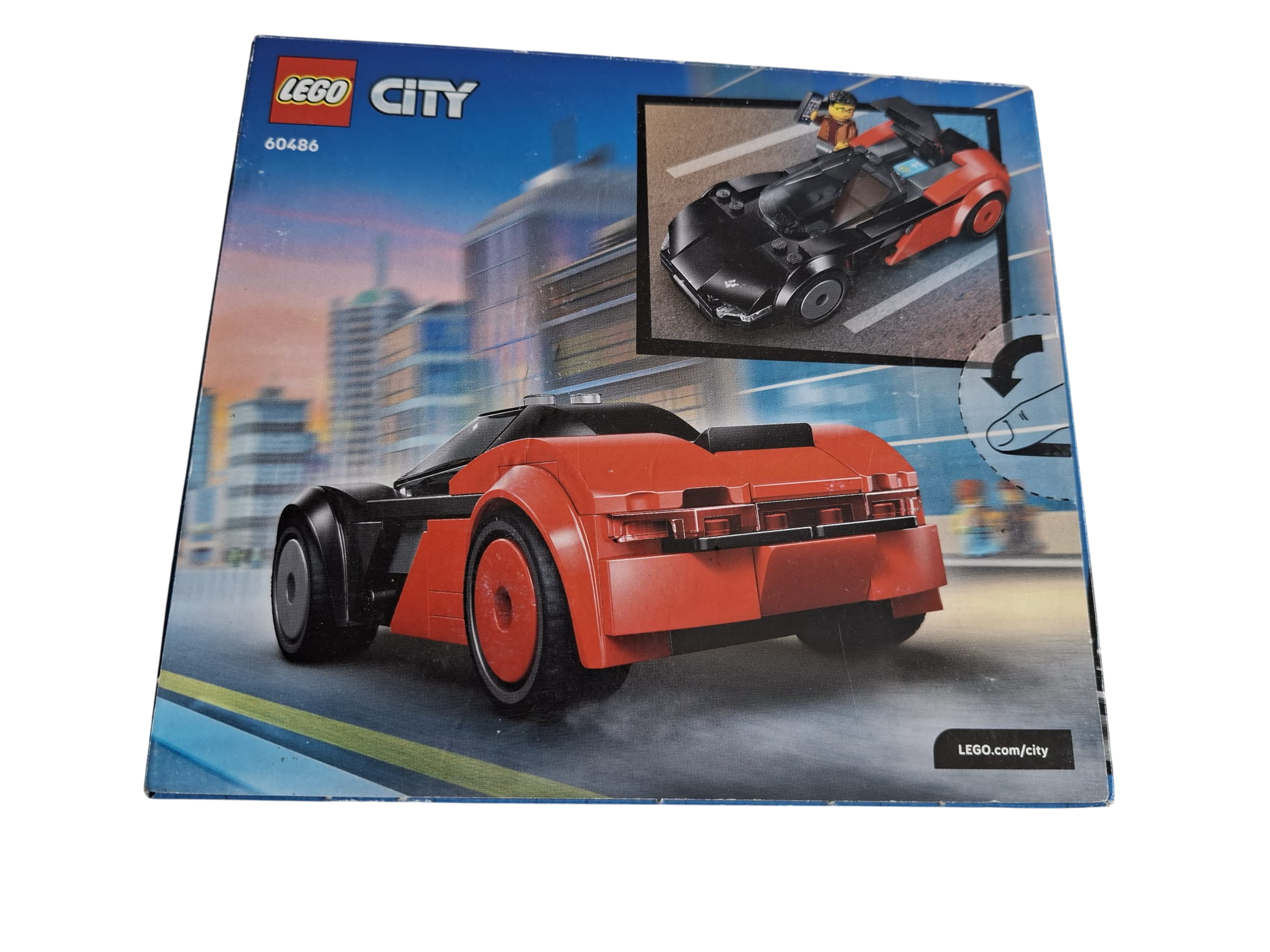 LEGO® City 60486 – Elektro-Supersportwagen – Rennwagen mit Fahrer Minifigur – NEU & OVP