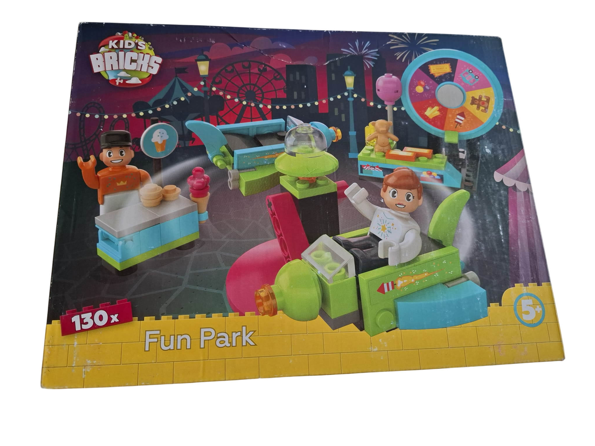 Kids Bricks Fun Park – Freizeitpark Klemmbausteine Set – 130 Teile – NEU & OVP