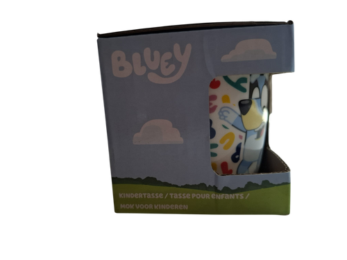 Bluey Kindertasse 250 ml – Keramik Becher – Kinder Tasse mit Bluey Motiv – Neu