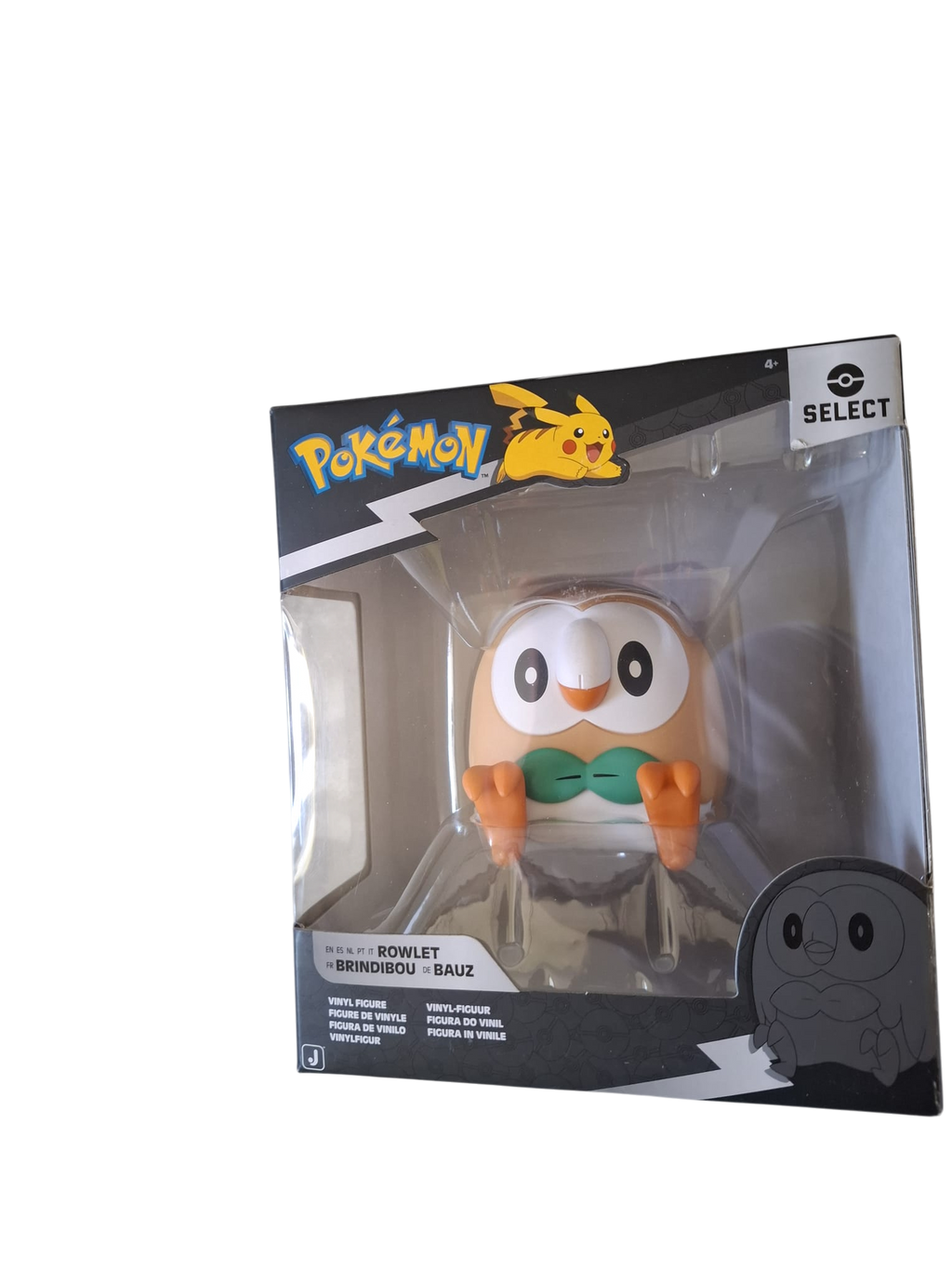Pokémon Bauz (Rowlet) Vinyl Figur 10 cm – Jazwares Select Collection – Sammelfigur – OVP