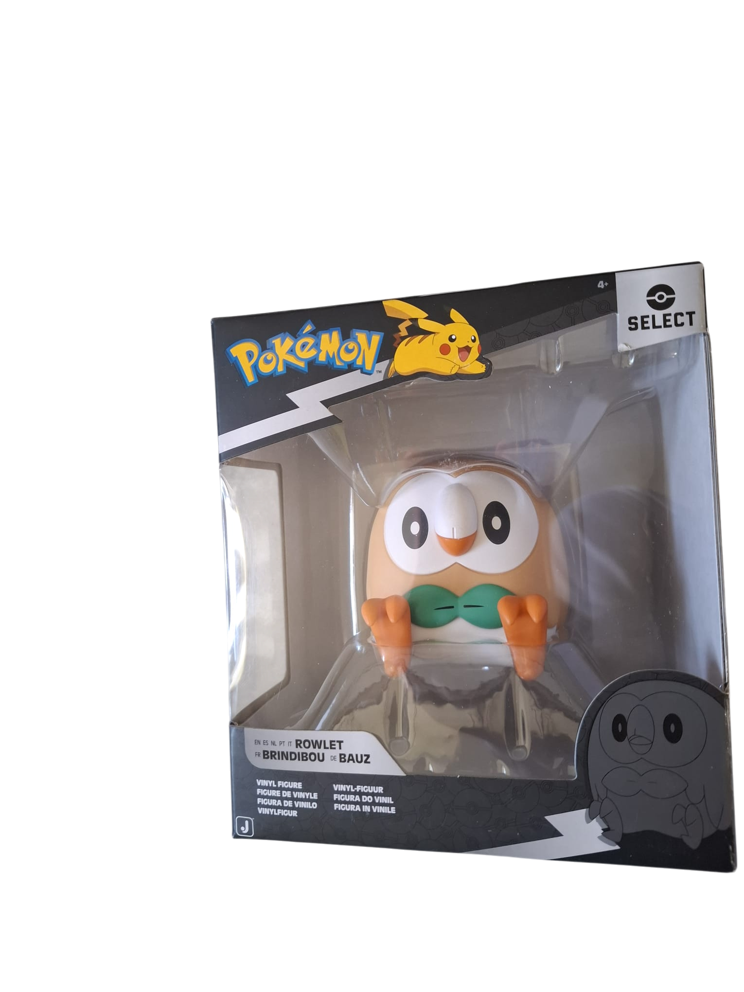 Pokémon Bauz (Rowlet) Vinyl Figur 10 cm – Jazwares Select Collection – Sammelfigur – OVP