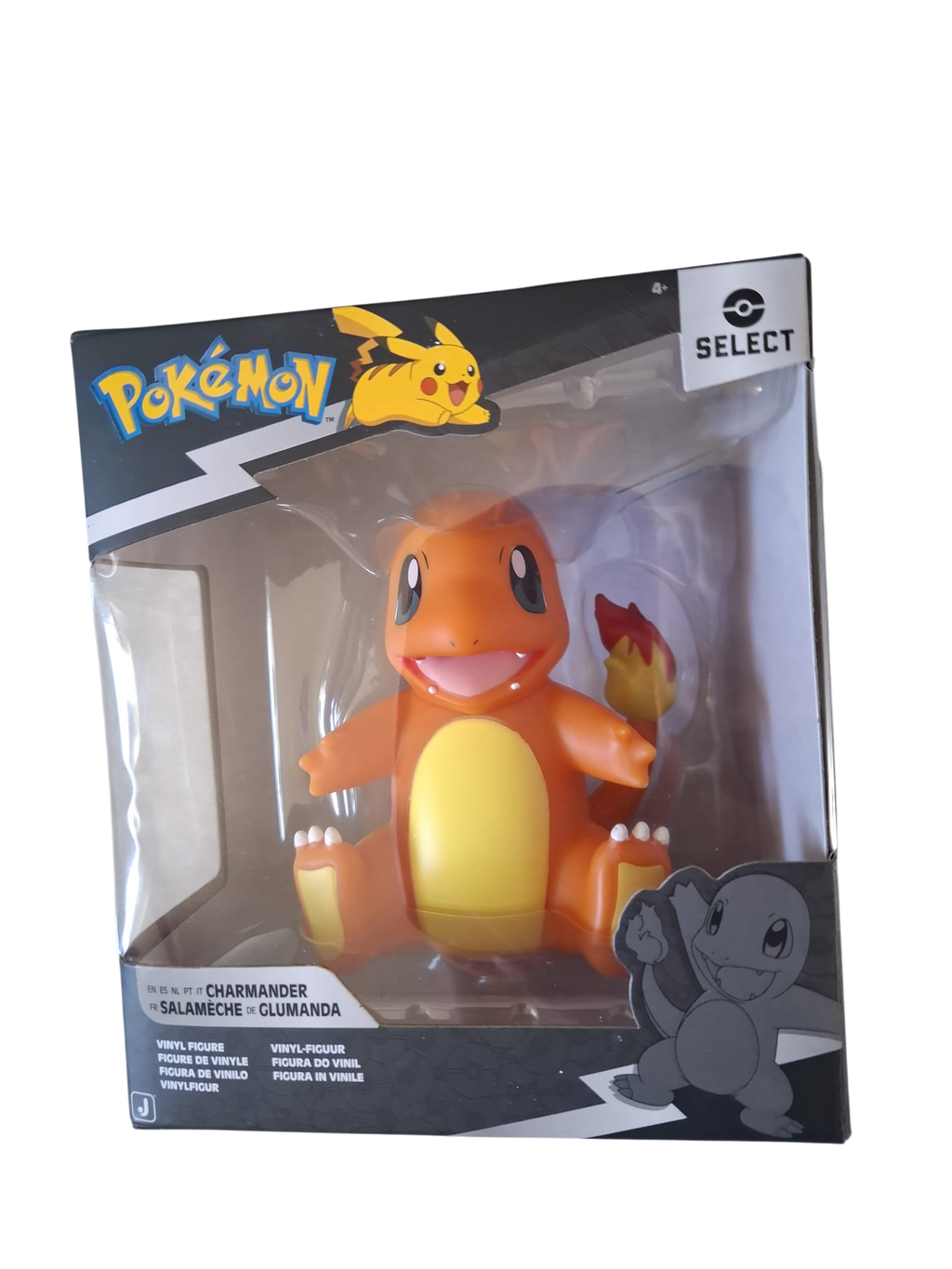Pokémon Glumanda (Charmander) Vinyl Figur 10 cm – Jazwares Select Collection – Sammelfigur – OVP