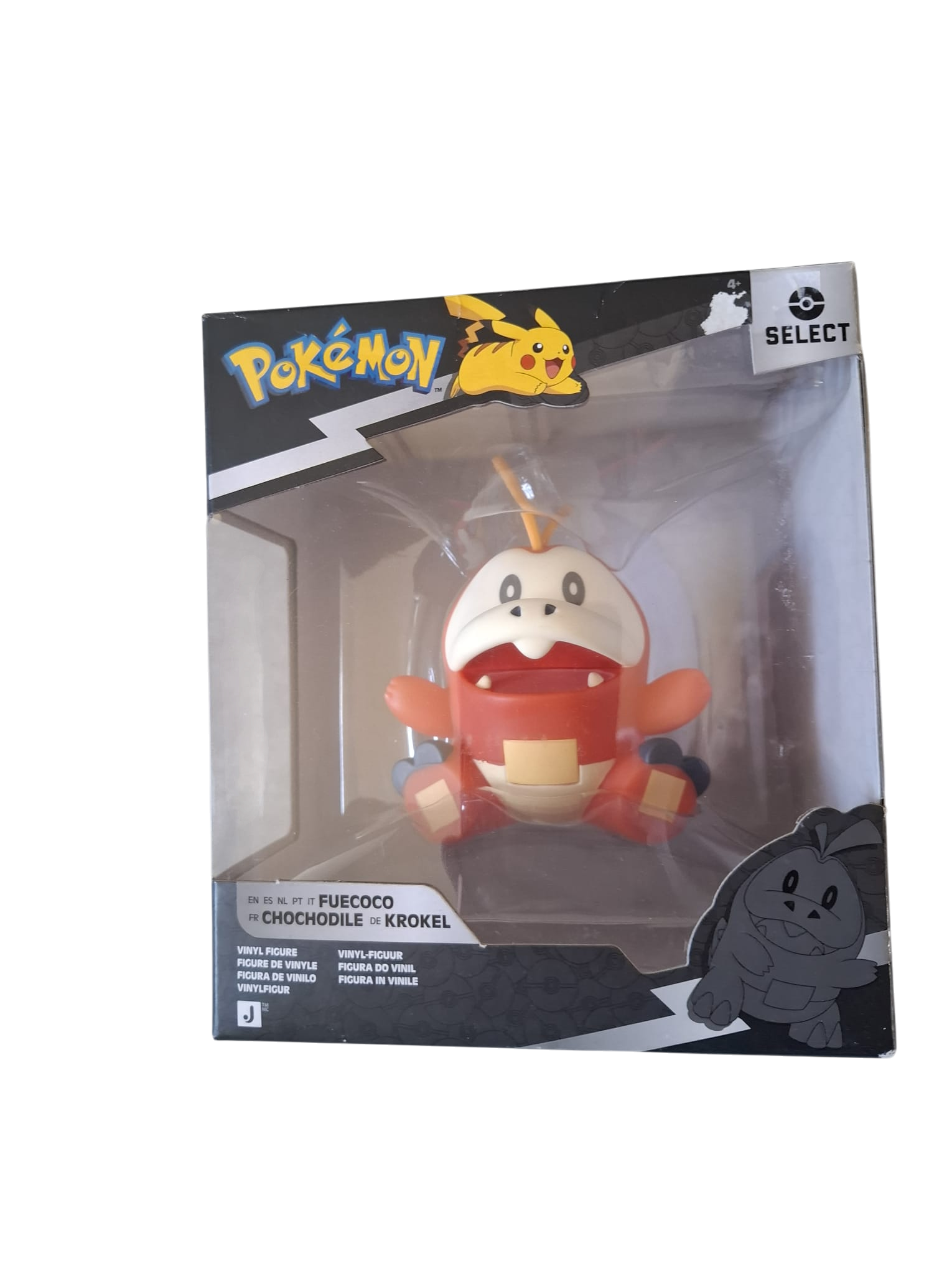 Pokémon Krokel (Fuecoco) Vinyl Figur 10 cm – Jazwares Select Collection – Sammelfigur – OVP