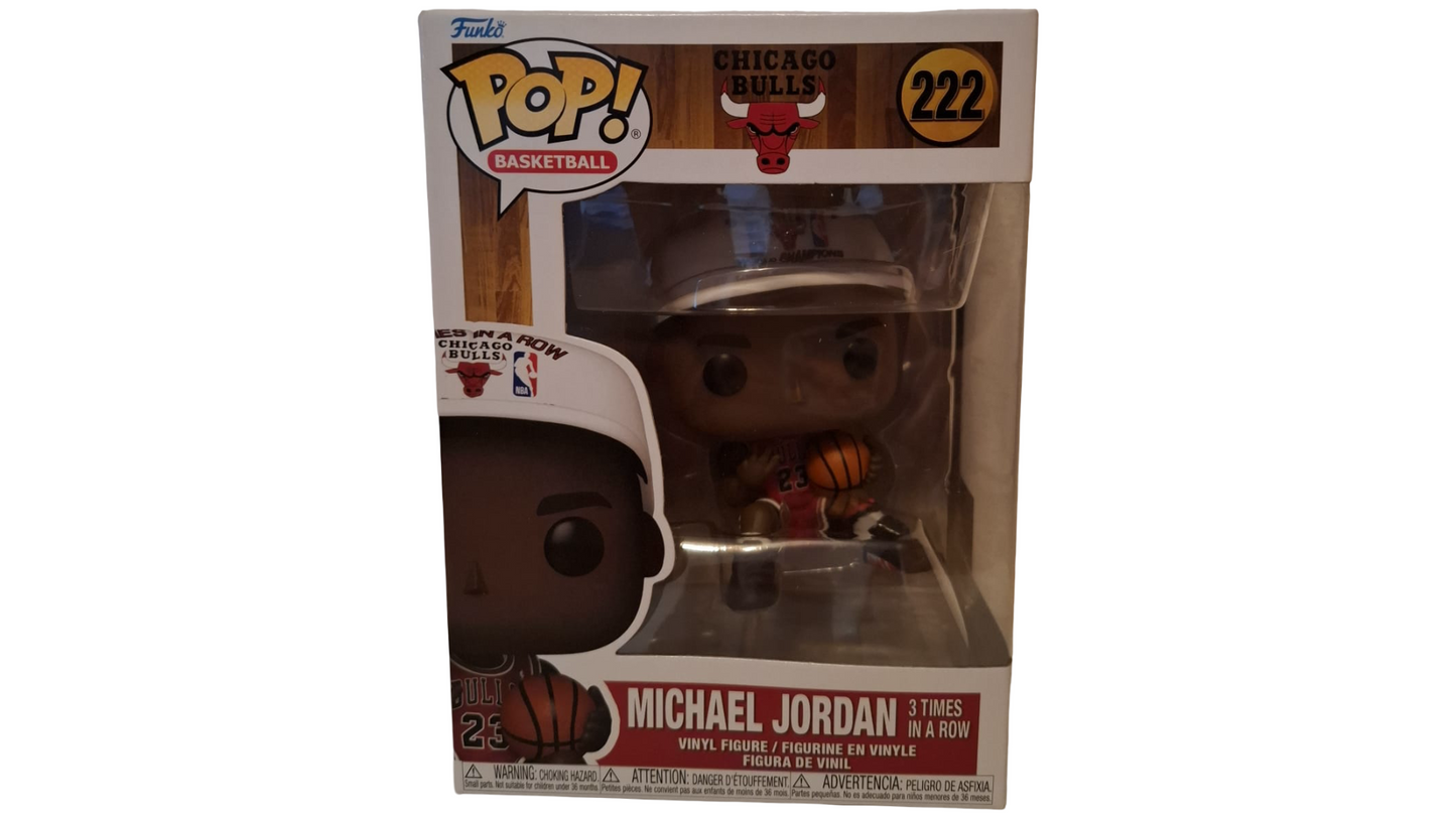 Funko Pop! Basketball Michael Jordan #222 Chicago Bulls 3 Times in a Row OVP