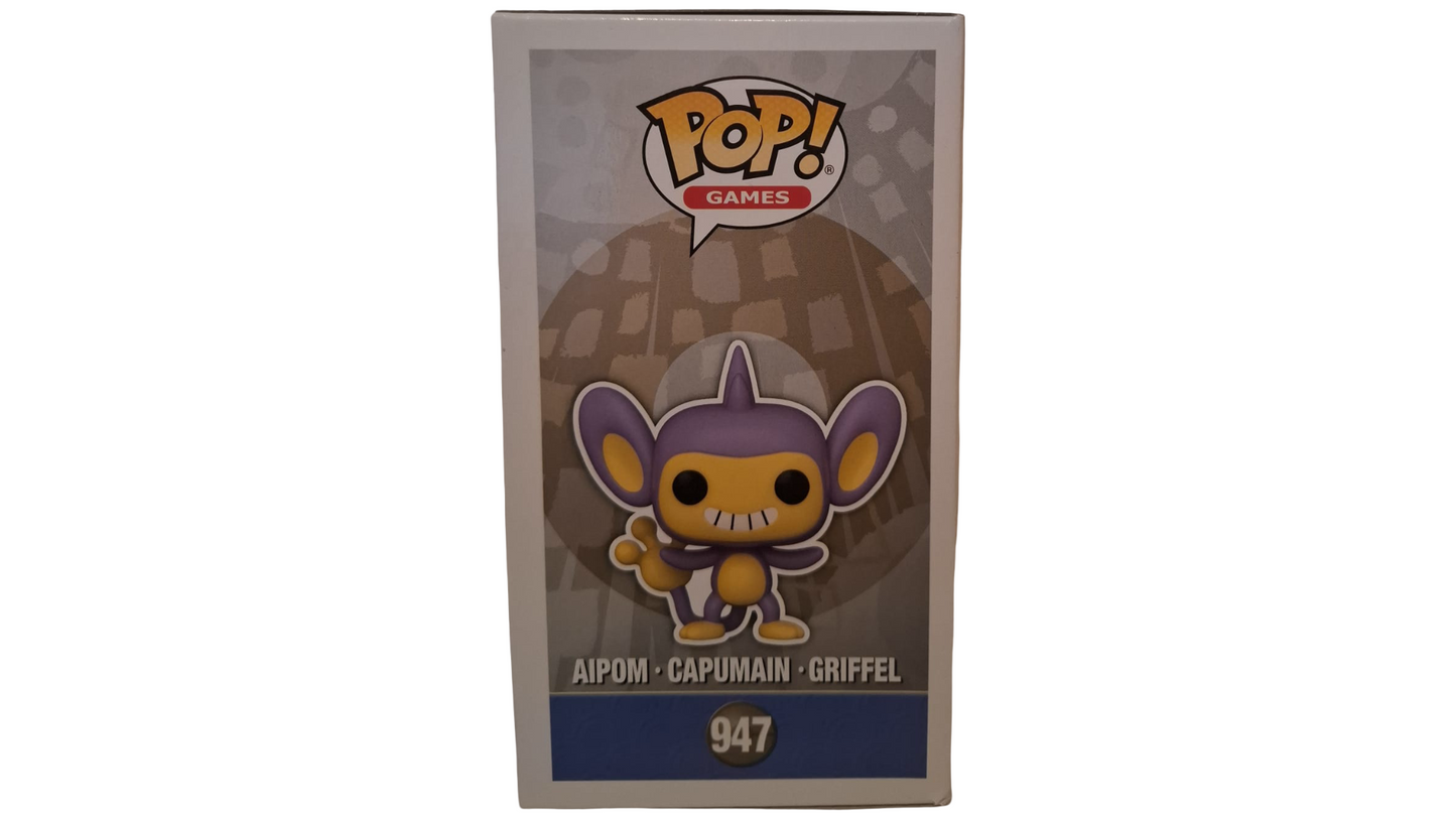 Funko Pop! Pokémon Griffel Aipom #947 Flocked Special Edition Figur OVP