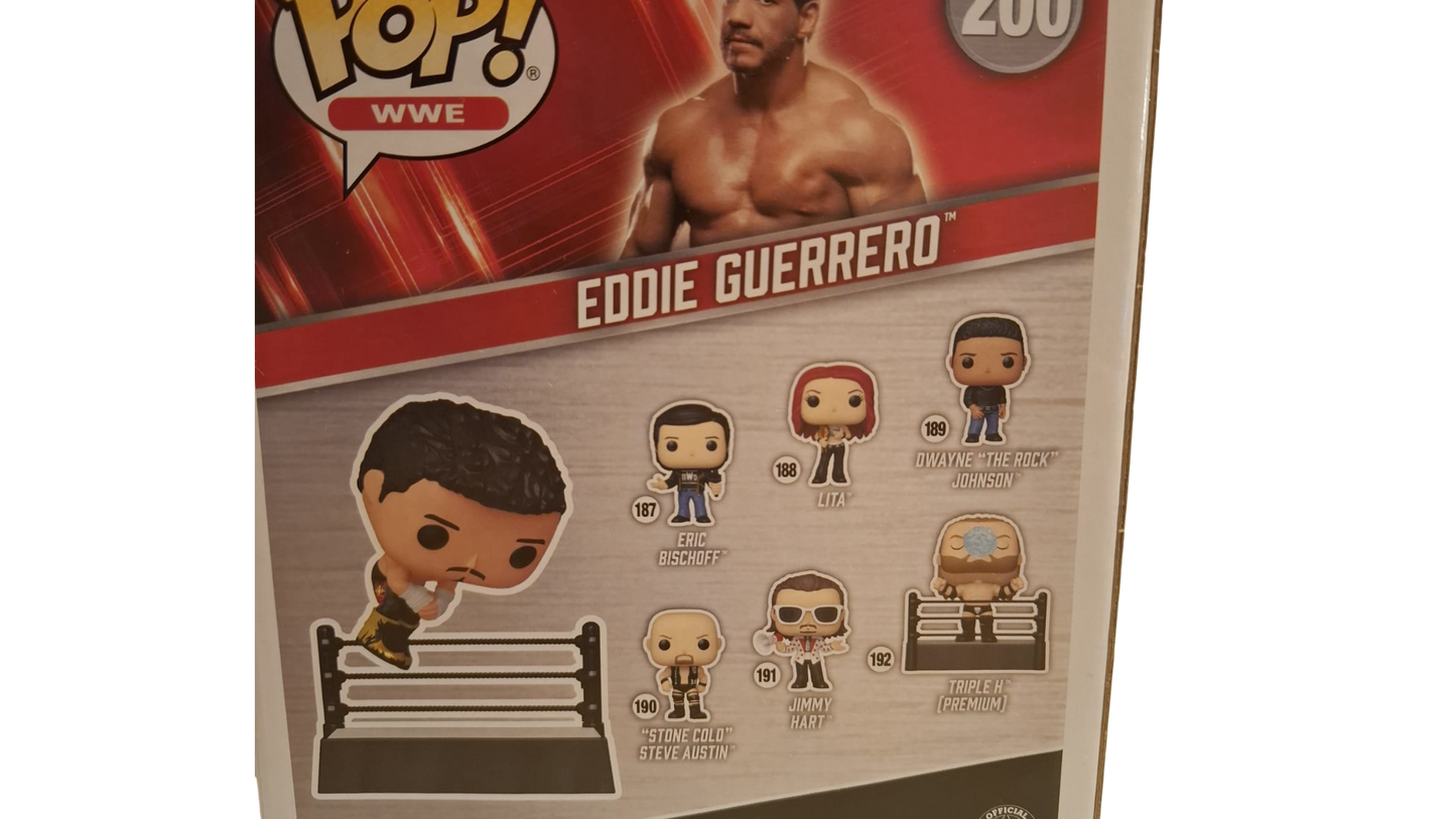 Funko Pop! Premium WWE #200 Eddie Guerrero – Frog Splash mit Wrestling-Ring – Vinylfigur – OVP