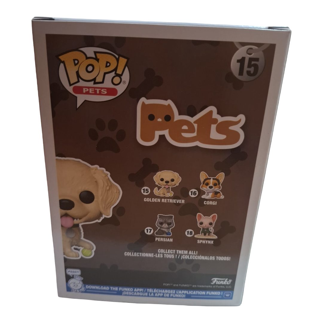 Funko Pop! Pets Golden Retriever #15 – Hundefigur Vinyl – Neu OVP