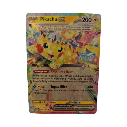 Pokémon Pikachu ex 057/217 – Erhabene Helden – Double Rare – Deutsch – Holo