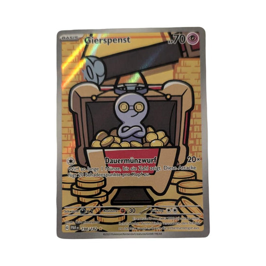 Pokémon Gierspenst 198/182 – Illustration Rare – Paradoxrift – Deutsch – Near Mint