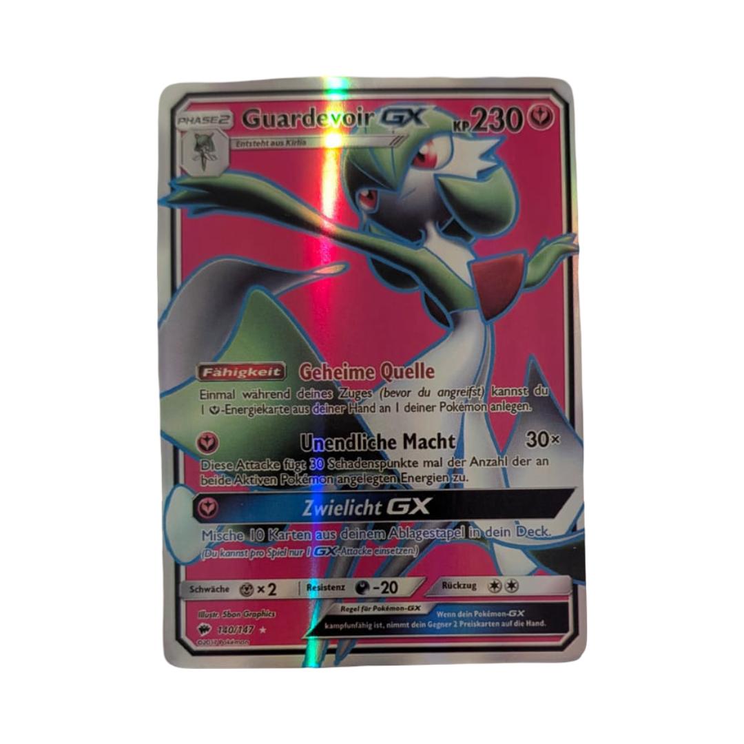 Pokémon Guardevoir-GX 140/147 – Full Art Ultra Rare – Nacht in Flammen – Deutsch