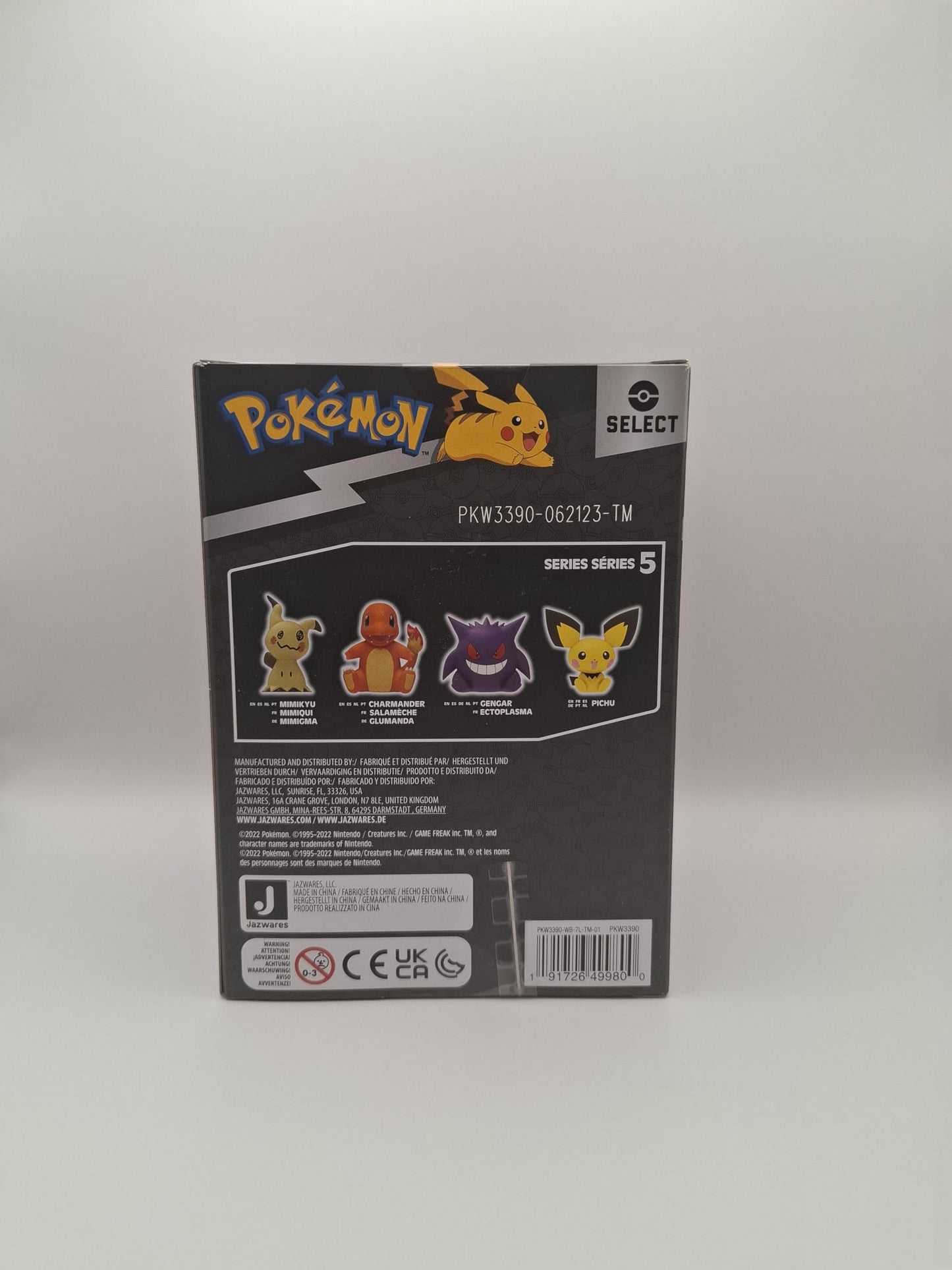 Pokémon Select Glumanda Charmander Vinyl Figur Jazwares 10 cm Neu OVP
