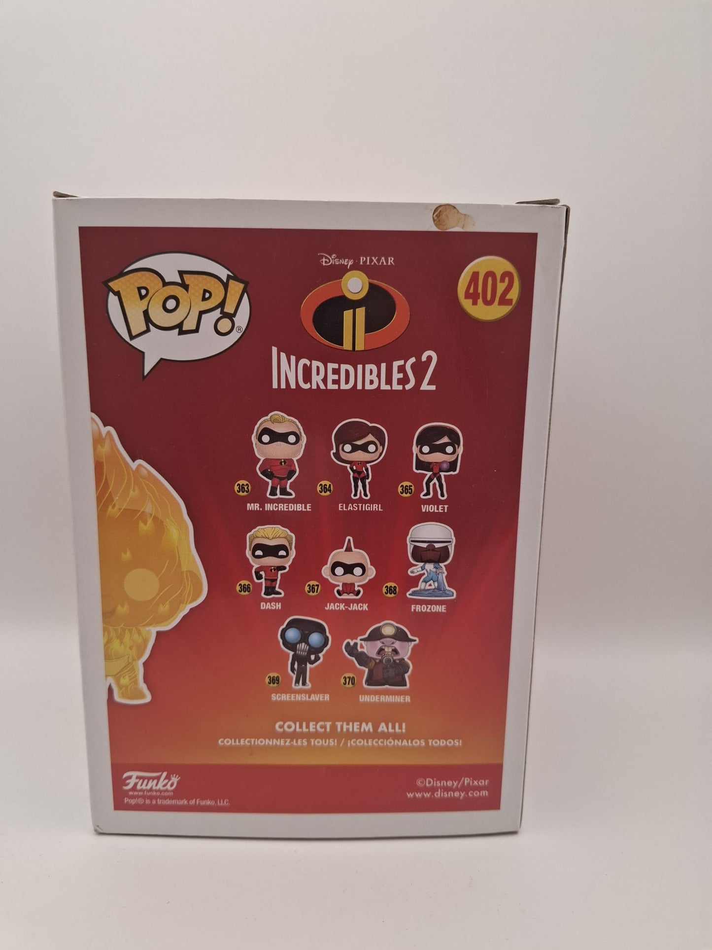 Funko Pop Disney Incredibles 2 Fire Jack-Jack #402 Vinyl Figur OVP