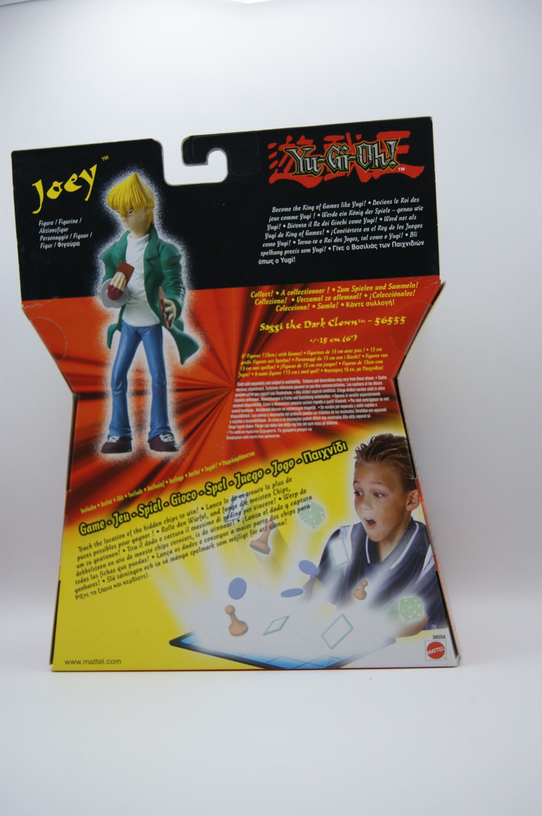 Yu-Gi-Oh! Joey Wheeler Figur & Spiel Mattel 2002 Vintage OVP selten
