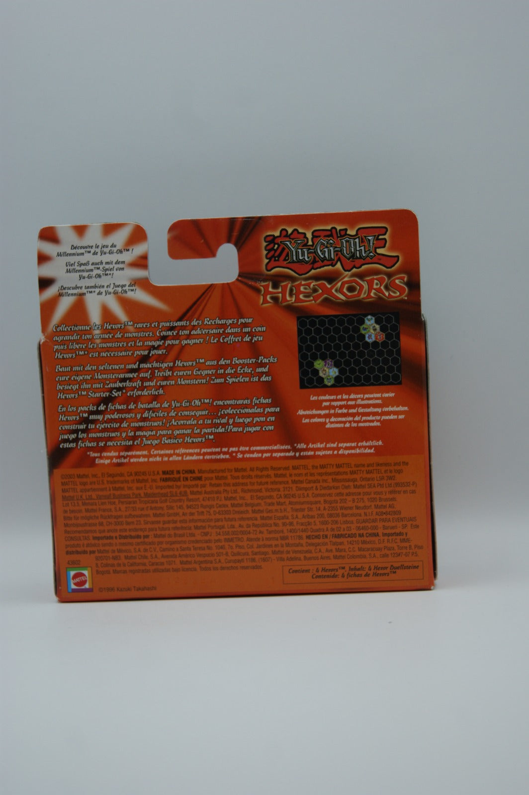 Yu-Gi-Oh! Hexors Booster Pack Mattel 2003 mit 4 Duellsteinen OVP