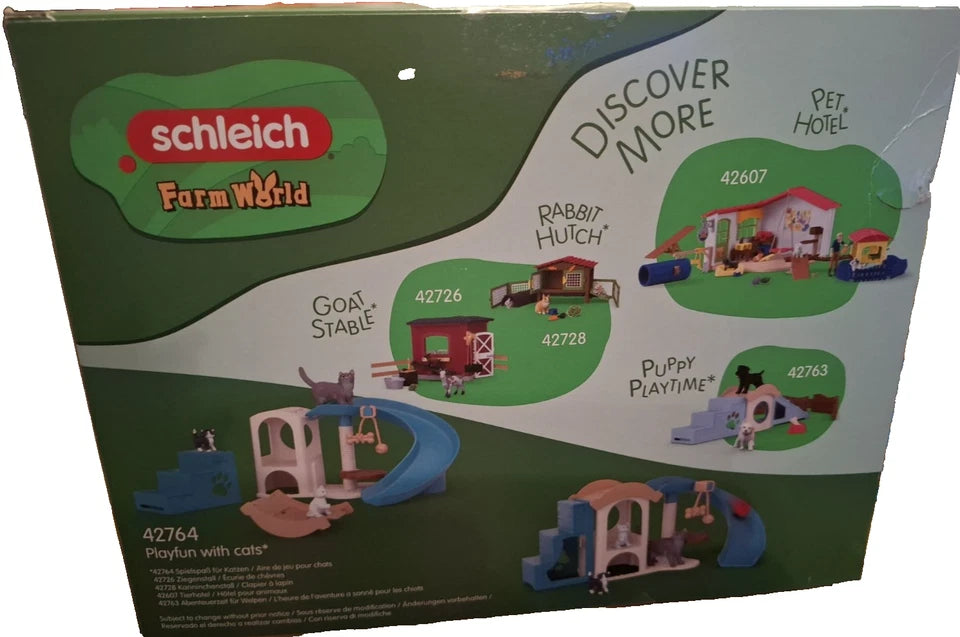Schleich Farm World 42764 playfun with cats Spielspass für Katzen