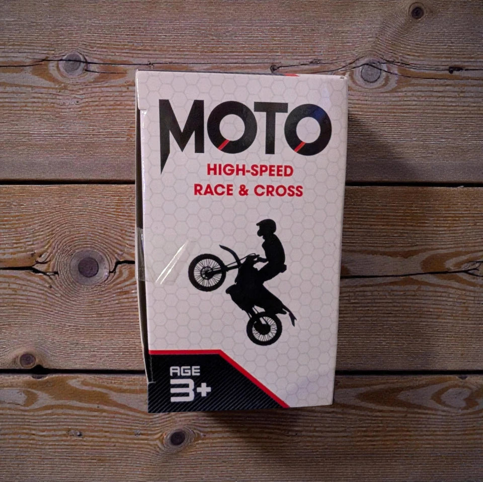 Motocross Motorrad Spielzeug – orange – Mit Federung & Ständer – Neu OVP