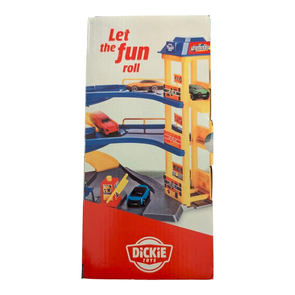 Parkhaus - 3 Etagen mit Lift & Tankstelle - Dickie Toys - inkl. 1 Fahrzeug